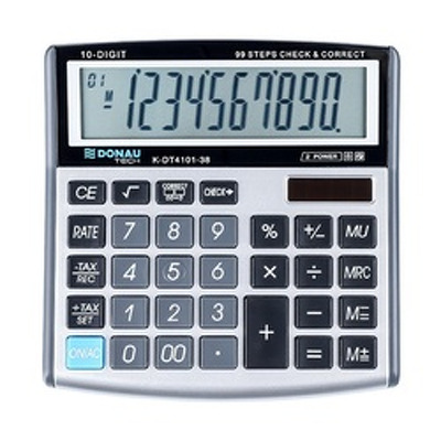 Calculator de birou, 10 digits, argintiu