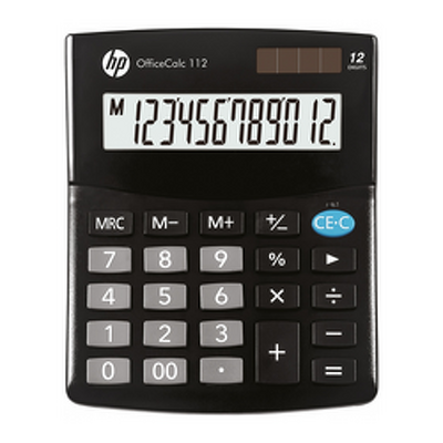 Calculator de birou, 12 digits, 125 x 101 x 33 mm, solar power, HP OC112