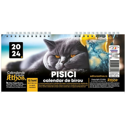 Calendar de birou 2024, pisici