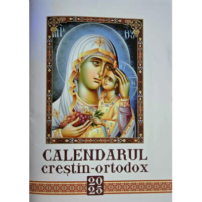 Calendarul crestin-ortodox 2024, Binecuvantarea familiei, format carticica, culoare alb  ATHOS 33