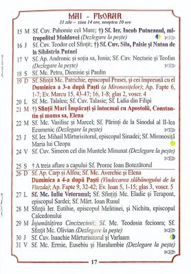 Calendarul Crestin Ortodox Binecuvantarea Familiei Format Carticica Negru Athos