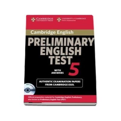 Cambridge Preliminary English Test 5 Self-Study Pack with Answers