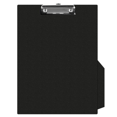 Clipboard simplu A4, plastifiat PVC, Q-Connect - negru