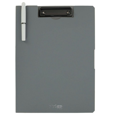 Clipboard Strigo vertical A4, suport stilou, gri