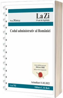 Codul administrativ al Romaniei. Cod 752. Actualizat la 11.02.2022