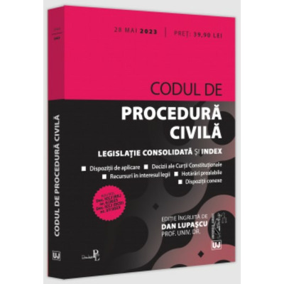 Codul de procedura civila: 28 mai 2023