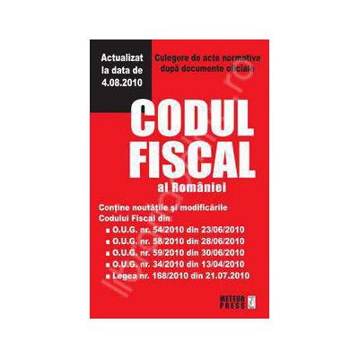 Codul fiscal al Romaniei. Culegere de acte normative