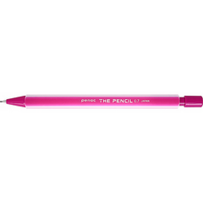 Creion mecanic PENAC The Pencil, rubber grip, 0.7mm, varf plastic - corp roz