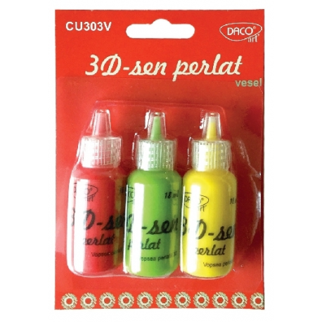 Culori 3D-sen perlat vesel CU303V Daco