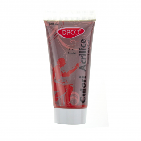 Culori acril 200 ml Rosu scarlet Daco CU3200RS