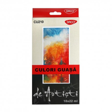 Culori guasa 10 culori 22 ml Artist Daco