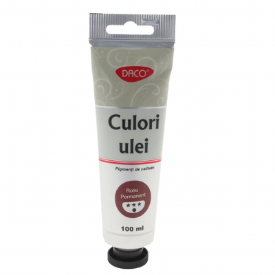 Culori ulei 100 ml Rosu Permanent Daco