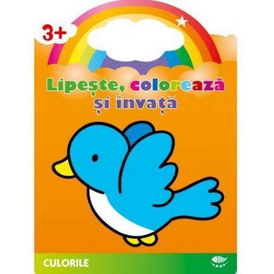 Culorile. Pasari - Lipeste, coloreaza si invata