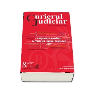 Curierul Judiciar nr. 8/2019