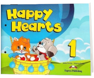 Curs de limba engleza - Happy Hearts 1 with Stickers and Press Outs and Extra Optional Units and Multi Rom (Manual elev + CD + DVD + Fise de lucru )