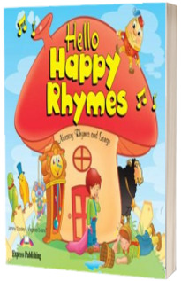 Curs de limba engleza - Hello Happy Rhymes Book with Audio CD and DVD Video PAL