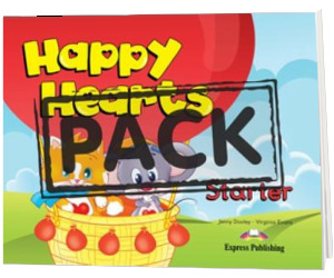 Curs limba Engleza - Happy Hearts Starter - Pachetul elevului 2 ( manual elev + MULTI-ROM + figurine de carton + abtipilduri)