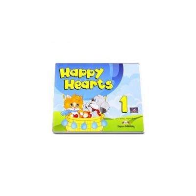 Curs pentru limba engleza Happy Hearts 1 Pupils Pack (Song Cd, Dvd, Press outs, Stickers, Extra Holiday Activities)