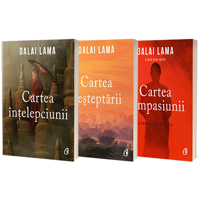 Serie de autor Dalai Lama. Cartea desteptarii, Cartea intelepciunii si Cartea compasiunii