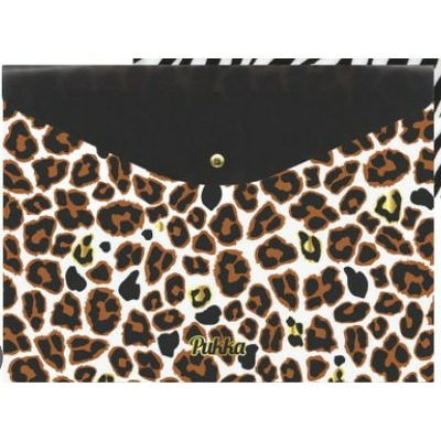 Dosar plic cu capsa Pukka Wild, A4, Leopard