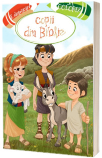 E distractiv sa colorez copii din Biblie