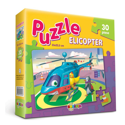 Elicopter. Puzzle cu 30 de piese