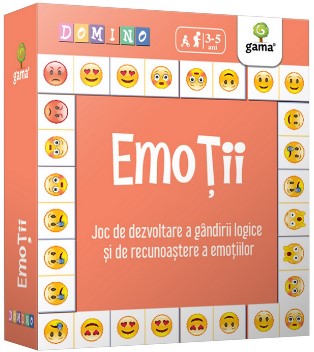 Emotii - Joc de dezvoltare a gandirii logice si de recunoastere a emotiilor (Colectia Domino 4-6 ani)