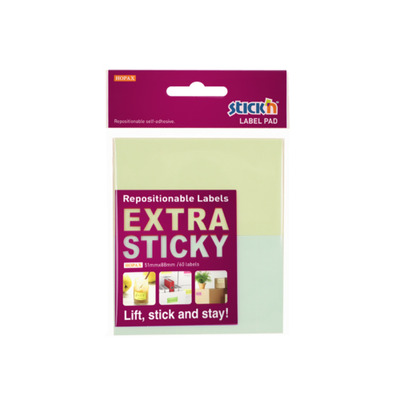 Etichete autoadezive 51 x 88 mm, 2 x 30 etichete/set Stickn Extra sticky label - pastel asortate