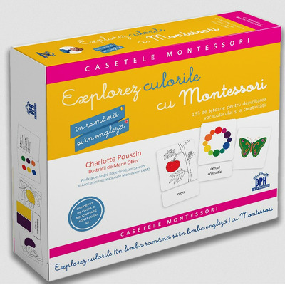 Explorez culorile cu Montessori - In Romana si in Engleza - 163 de jetoane
