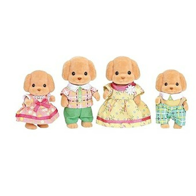 Figurine Sylvanian Families - Familia Catelusilor Poodle