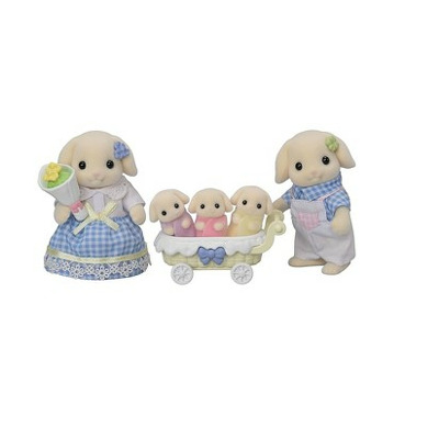 Figurine Sylvanian Families - Familia Iepurasilor Flora