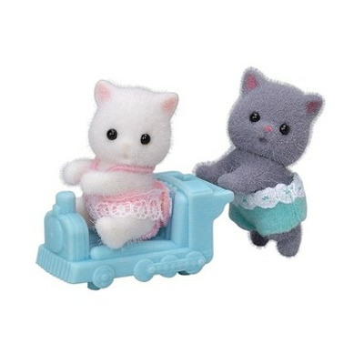 Figurine Sylvanian Families-Gemenii Pisicute Persane