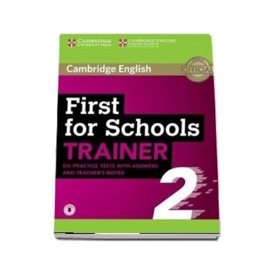 First for schools trainer 2. Six practice tests with answers and teachers notes with audio