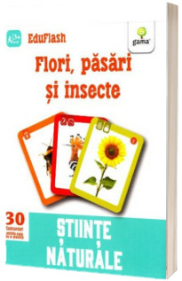 Flori, pasari si insecte - Stiinte naturale (Contine 30 flashcarduri) *** GAMA