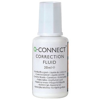 Fluid corector cu pensula, 20ml, Q-Connect