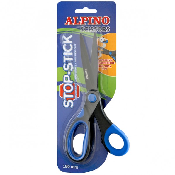 Foarfeca copiii, 18cm, cu rubber grip, in blister, Alpino Stop Stick