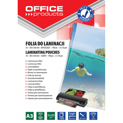 Folie pentru laminare, A3 125 microni 100buc/top Office Products