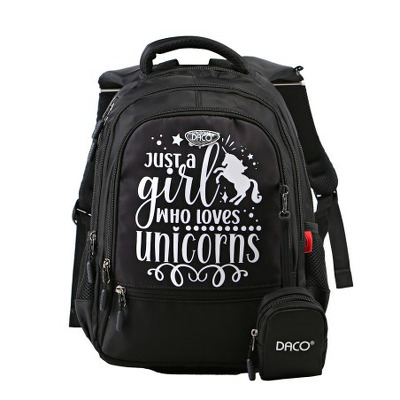 Ghiozdan scolar UNICORNS, GH3006 DACO 38 cm