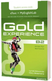 Gold Experience B2. eText and MyEnglishLab Student Access Card