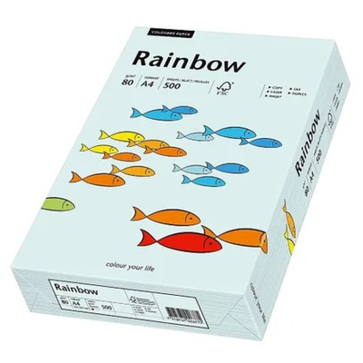 Hartie color copiator, A4,80gr/mp,500 coli/top, Rainbow - light bleu