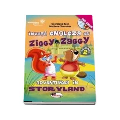 Invata engleza cu Ziggy si Zaggy. Adventures in Storyland, volumul 2 (contine DVD)