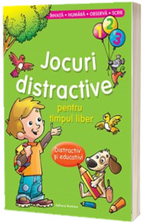 Jocuri distractive pentru timpul liber. Distractiv si educativ. Invata, numara, observa, scrie (Verde)