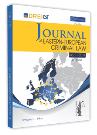 Journal Of Eastern European Criminal Law Issue 1/2019