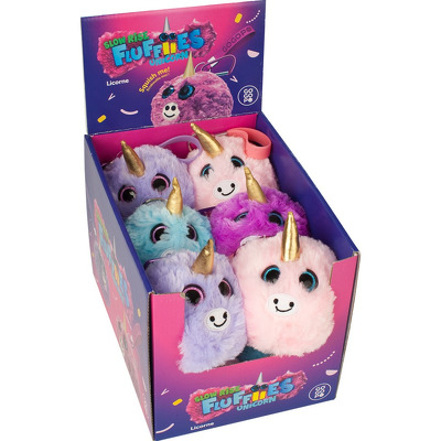 Jucarie Squishy pufoasa din plus - Unicorn Neon