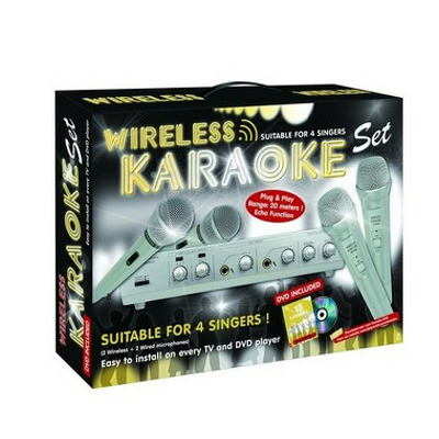 Karaoke cu microfoane wireless