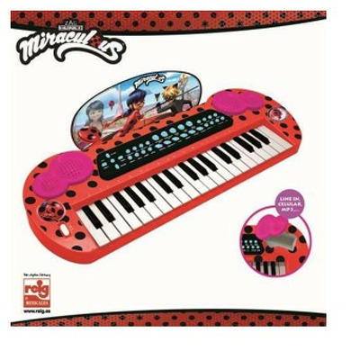 Keyboard electronic MP3 Miraculous Buburuza si Motan Noir