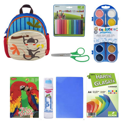 Kit Rechizite Back To School Gradinita cu Ghiozdan