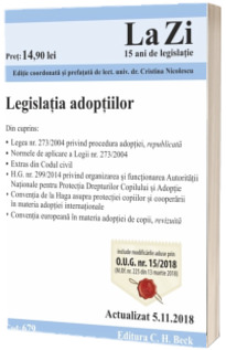Legislatia adoptiilor. Actualizat la 5.11.2018 (cod 679)