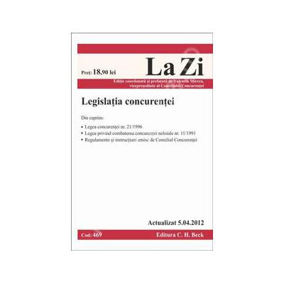 Legislatia concurentei (actualizat la 5.04.2012)