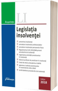 Legislatia insolventei - Editie actualizata la 15 octombrie 2018